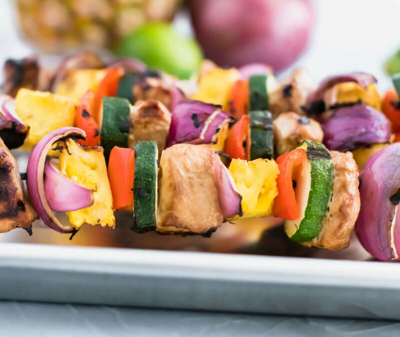 Aloha Turkey Skewers