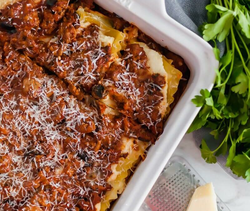 Ground Turkey and Vegetable Lasagna